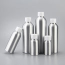 10PCS Mini Leak Proof Aluminum Bottle With Plastic Lid Essential Oil Refillable - Black