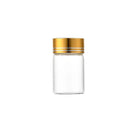40Pcs Transparent Glass Bottle Airtight Seal Leakproof Small Items Storage Jars - 20ML