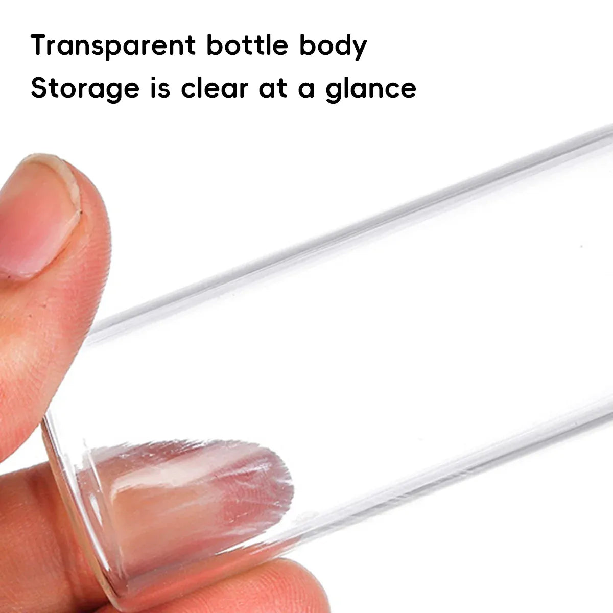 40Pcs Transparent Glass Bottle Airtight Seal Leakproof Small Items Storage Jars - 20ML