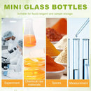 40Pcs Transparent Glass Bottle Airtight Seal Leakproof Small Items Storage Jars - 20ML