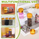 40Pcs Transparent Glass Bottle Airtight Seal Leakproof Small Items Storage Jars - 20ML