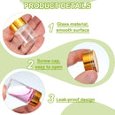 40Pcs Transparent Glass Bottle Airtight Seal Leakproof Small Items Storage Jars - 20ML