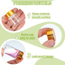 40Pcs Transparent Glass Bottle Airtight Seal Leakproof Small Items Storage Jars - 40ML