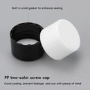 10PCS Mini Leak Proof Aluminum Bottle With Plastic Lid Essential Oil Refillable - White