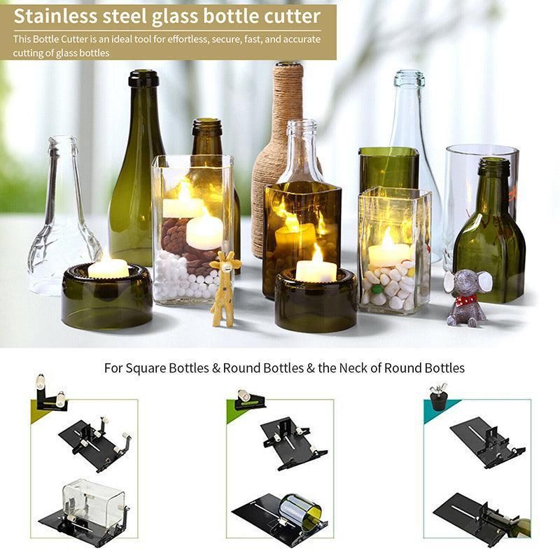 Glass Bottle Cutter Tool for Round and Square Bottles DIY Cutting Kit