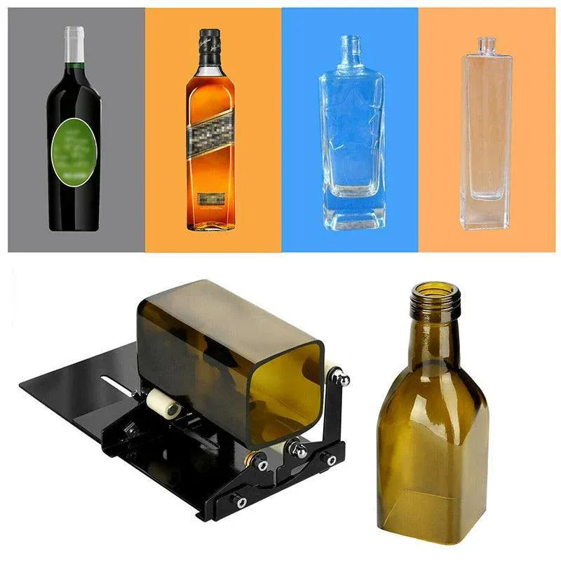Glass Bottle Cutter Tool for Round and Square Bottles DIY Cutting Kit