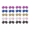 20Pcs Hair Clips Colourful Glitter Sequin Bow Set for Girls and Teens