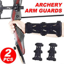 2X Archery Arm Guard Finger Guard Protective Gear For Practice Openwork