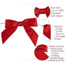 50pcs Bow Gift Packaging Sealing Tie Drawstring Baking Wrap Bag Decorative Ties - Orange
