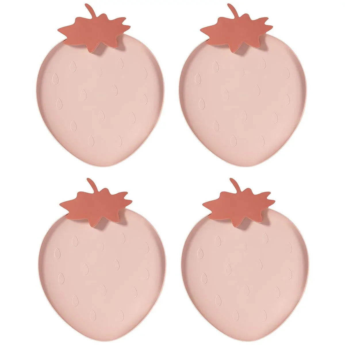 4pcs Fruit Plate Set for Home Living Room Snacks Candy Tray Decorative Use