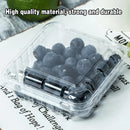 100pcs Transparent Plastic Fruit Box with Tape Cover Storage Packaging for Fruit - 250g