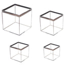 10pcs Clear Acrylic Plastic Boxes Square Storage Containers for Food  Small Item - 10pcs-75-75-75