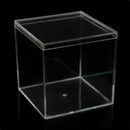 10pcs Clear Acrylic Plastic Boxes Square Storage Containers for Food  Small Item - 10pcs-75-75-75