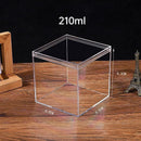 10pcs Clear Acrylic Plastic Boxes Square Storage Containers for Food  Small Item - 10pcs-75-75-75