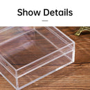 10pcs Clear Acrylic Plastic Boxes Square Storage Containers for Food  Small Item - 10pcs-85-85-85