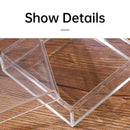 10pcs Clear Acrylic Plastic Boxes Square Storage Containers for Food  Small Item - 10pcs-85-85-85
