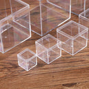 10pcs Clear Acrylic Plastic Boxes Square Storage Containers for Food  Small Item - 10pcs-85-85-85