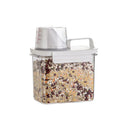 Sealed Household Grain Storage Box Transparent Rice Bucket Kitchen Storage - 1100ml