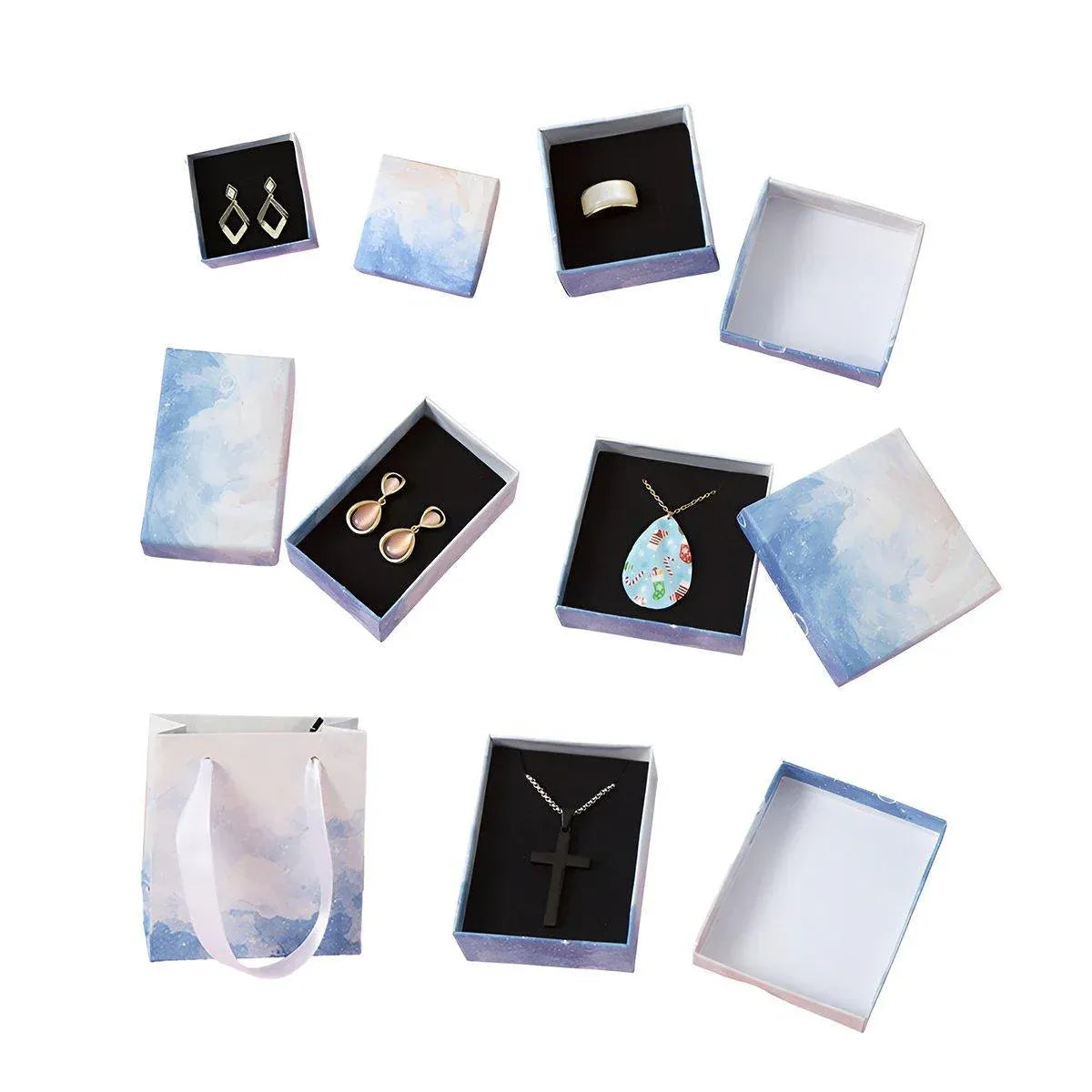 20PCS Cloud Jewelry Box Earrings Necklace Ring Bracelet DisplayOrganizer - 7*7*3cm（Box）