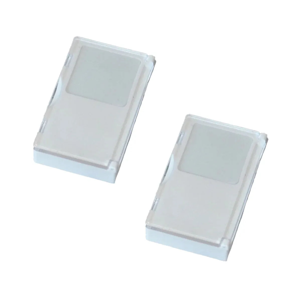 2PCS Acrylic Flip Top Transparent Square Storage Box For Loose Diamonds Gemstones