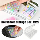 31PCS Plastic Home Storage Box Transparent Desktop Organizer Jewelry Beads Box