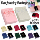 32pcs Jewelry Storage Box Necklace Pendant Ring Organizer Gift Packaging - Grey