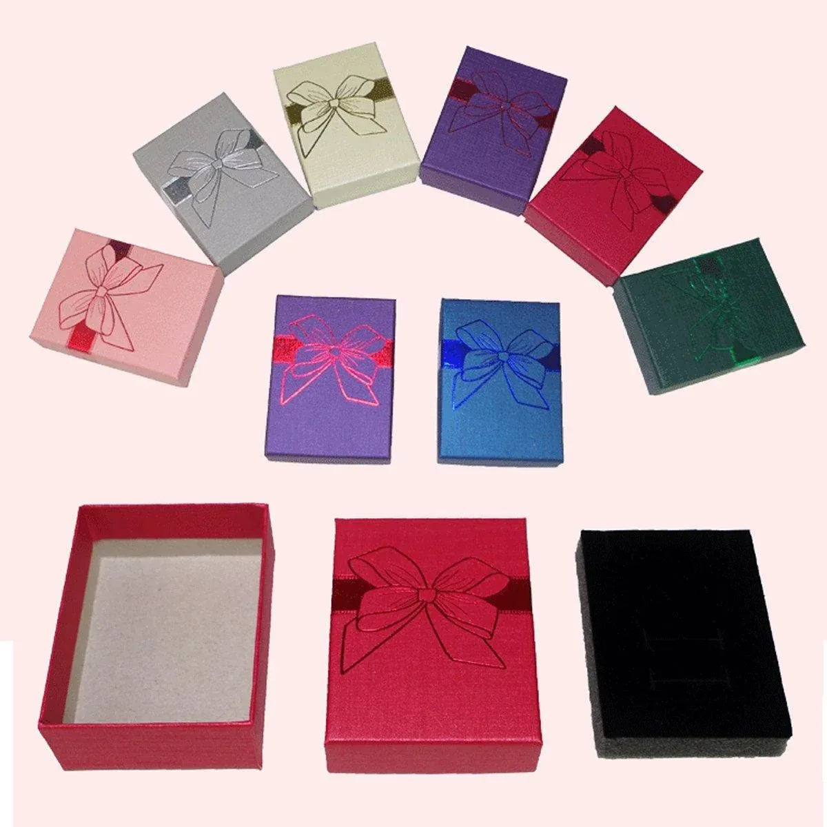 32pcs Jewelry Storage Box Necklace Pendant Ring Organizer Gift Packaging - Grey