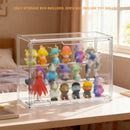 Dustproof Transparent PET Figure Display Box 3 Tier Detachable for Collection
