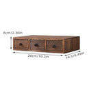 Wooden Riser With Drawer Desktop Storage Shelf Organizer For Office Supplies