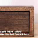Wooden Riser With Drawer Desktop Storage Shelf Organizer For Office Supplies