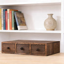 Wooden Riser With Drawer Desktop Storage Shelf Organizer For Office Supplies