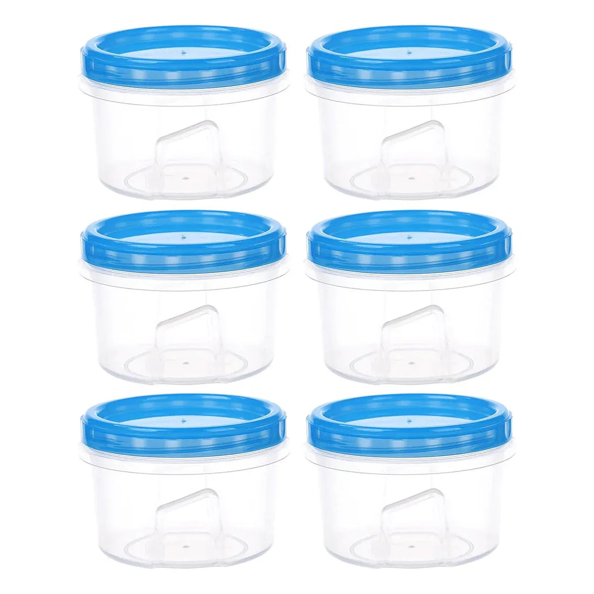 6PCS Reusable Food Storage Box Set Freezer Containers Lunch Prep Refrigerator