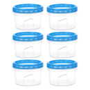 6PCS Reusable Food Storage Box Set Freezer Containers Lunch Prep Refrigerator