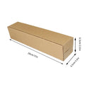 50pcs Long Strip Carton Flat Square Durable Shipping Boxes for Packaging Storage - 10cm x 10cm x 42cm
