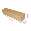 50pcs Long Strip Carton Flat Square Durable Shipping Boxes for Packaging Storage - 10cm x 10cm x 42cm