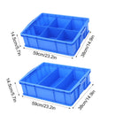 Thickened Plastic Storage Box 3/6 Compartments Storage Box for Hardware Tools - 6Compartment