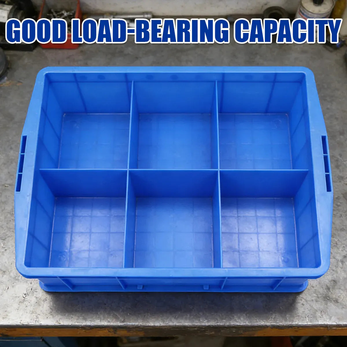 Thickened Plastic Storage Box 3/6 Compartments Storage Box for Hardware Tools - 6Compartment