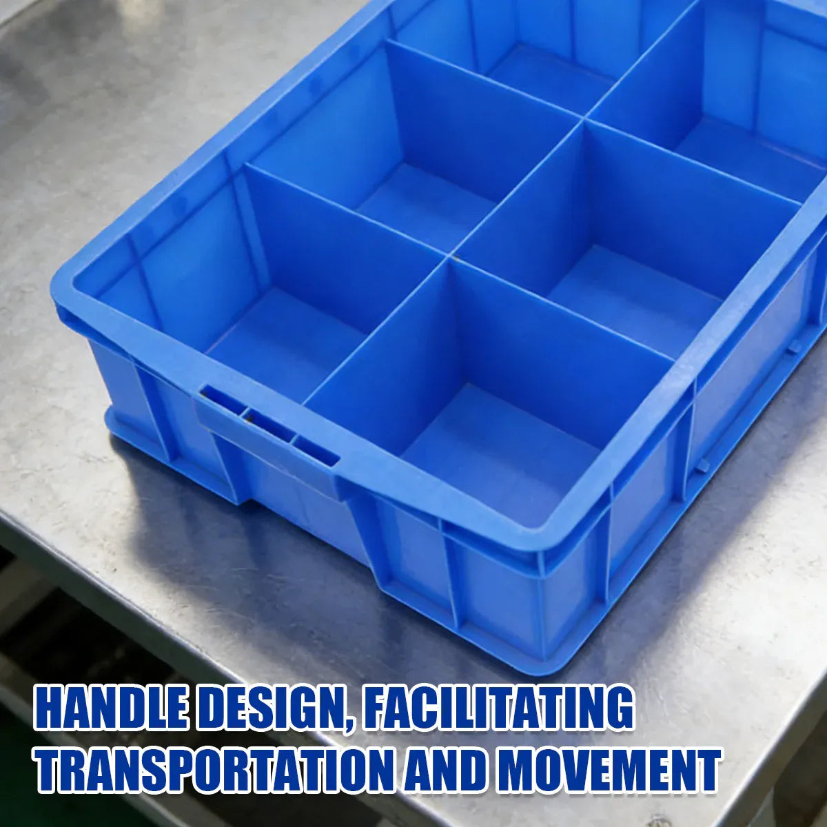 Thickened Plastic Storage Box 3/6 Compartments Storage Box for Hardware Tools - 6Compartment