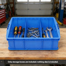 Thickened Plastic Storage Box 3/6 Compartments Storage Box for Hardware Tools - 6Compartment
