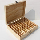 74 Slot Wooden Essential Oils Storage Box 1 Tier Bottle Organizer Rack