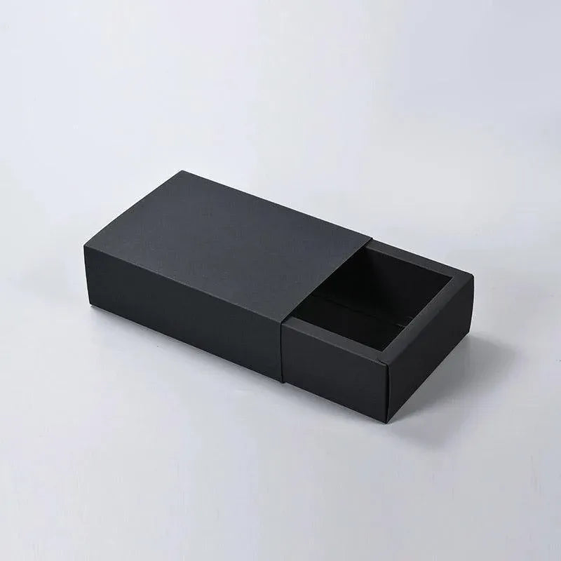 25X Black Kraft Paper Drawer Jewelry Package Necklace Bracelet Gift Package box - 18.5*13.5*3-25pcs
