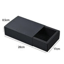 25X Black Kraft Paper Drawer Jewelry Package Necklace Bracelet Gift Package box - 18.5*13.5*3-25pcs