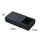25X Black Kraft Paper Drawer Jewelry Package Necklace Bracelet Gift Package box - 18.5*13.5*3-25pcs