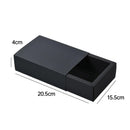 25X Black Kraft Paper Drawer Jewelry Package Necklace Bracelet Gift Package box - 18.5*13.5*3-25pcs