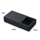 25X Black Kraft Paper Drawer Jewelry Package Necklace Bracelet Gift Package box - 18.5*13.5*3-25pcs