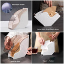 Fan Shaped Coffee Filter Storage Dustproof Box Easy To Access For Cafe Kitchen - Black
