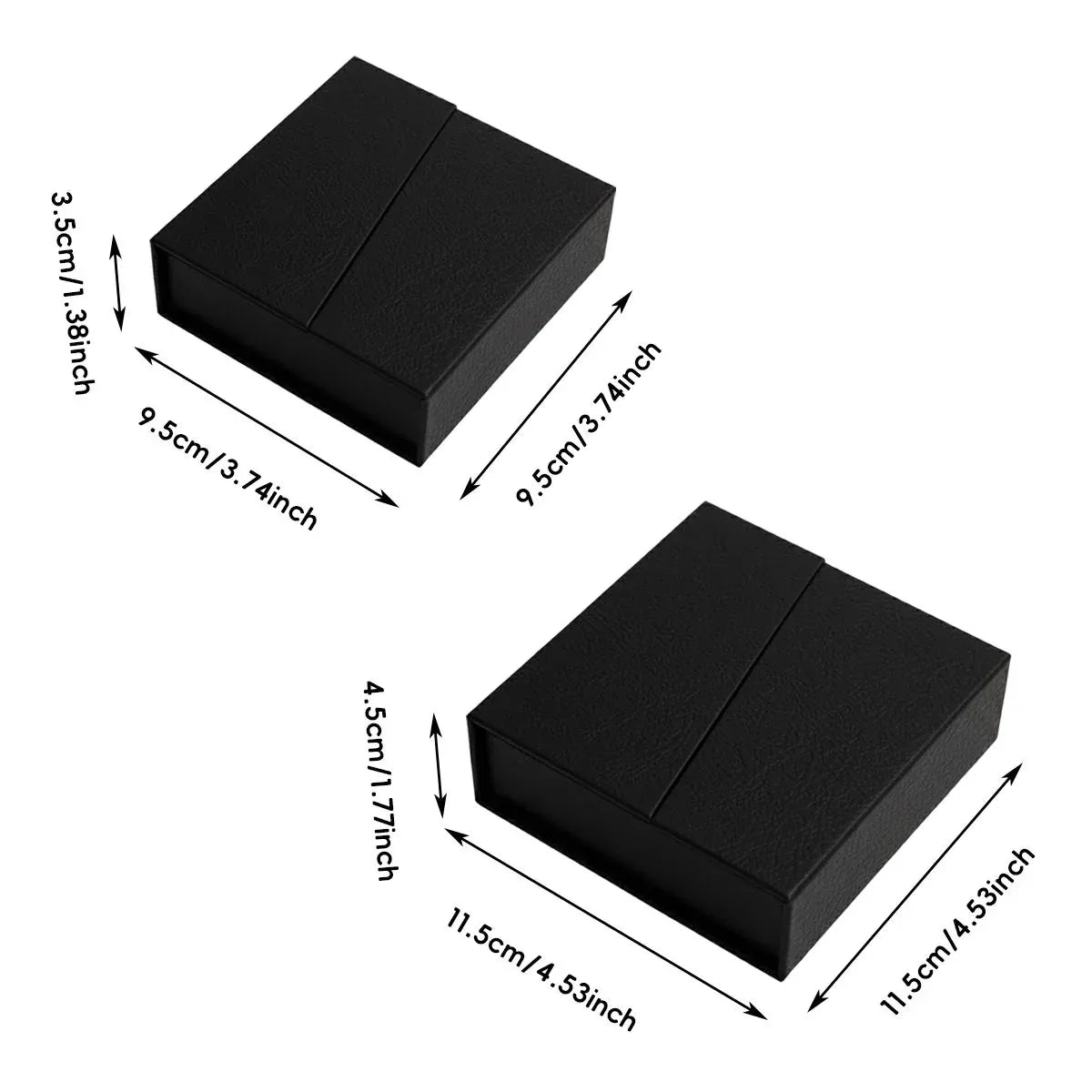 5 Pack Jewellery Gift Box With Insert Necklace Ring Earring Storage Box - 11.5x11.5x4.5cm