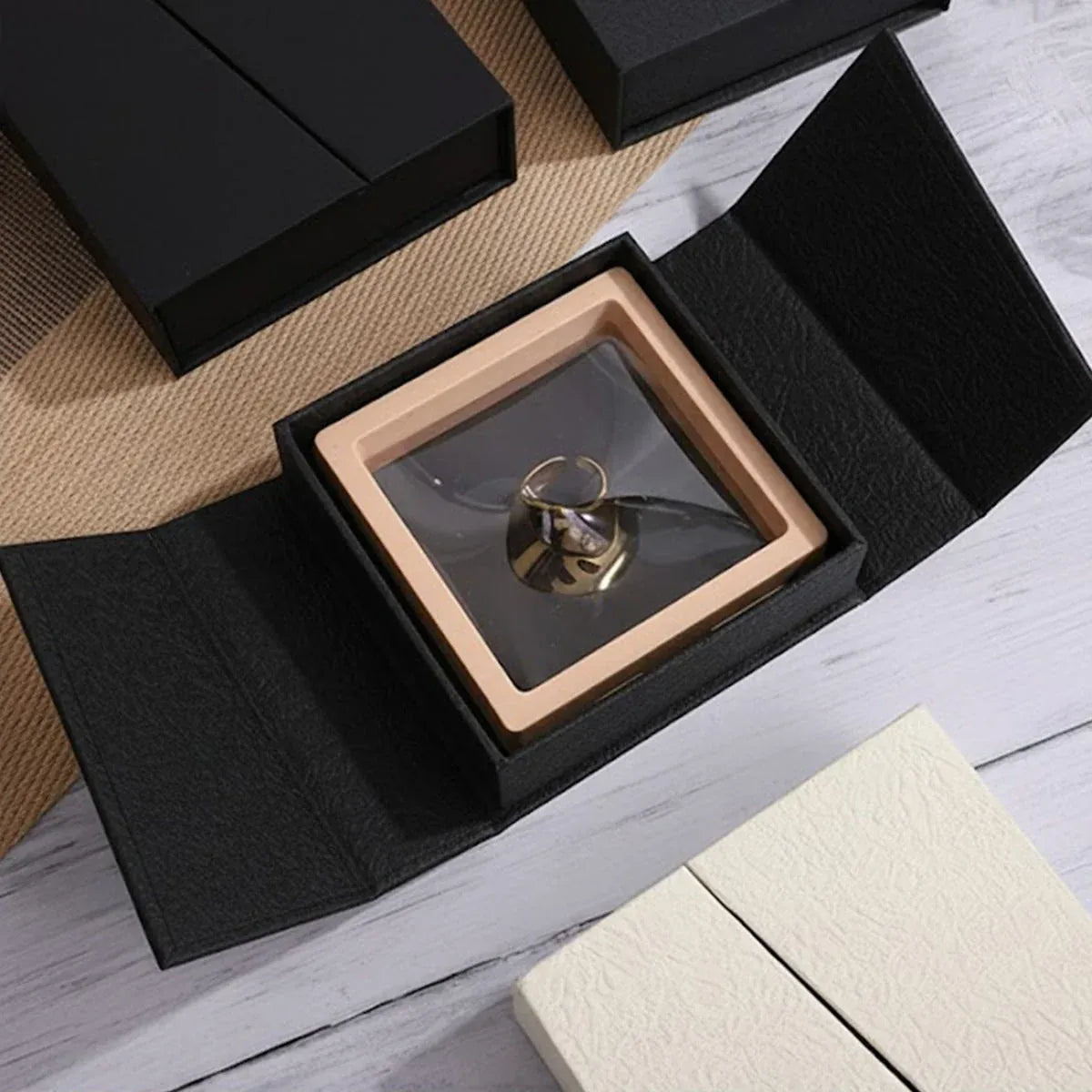 5 Pack Jewellery Gift Box With Insert Necklace Ring Earring Storage Box - 11.5x11.5x4.5cm