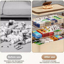 Household Medicine Box 3 Layer Plastic Portable First Aid Storage Organizer Case