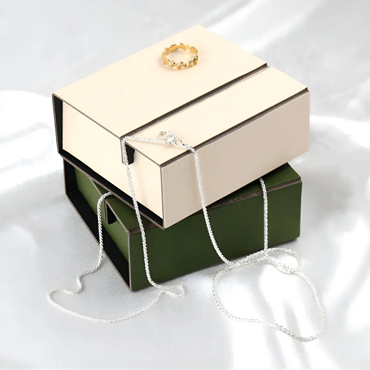 10PCS Folding Gift Boxes 3Colours for Birthday Wedding Party Durable Decorative - Green